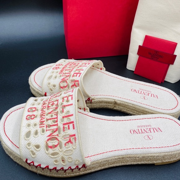 Valentino Garavani Atelier San Gallo 08 Edition Sandals SIZE 38 NWB AUTHENTIC - Picture 6 of 9